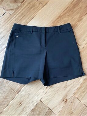 White House Black Market Black High-Rise Tailored Shorts